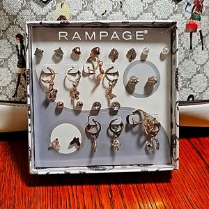 Rampage earrings set of 12